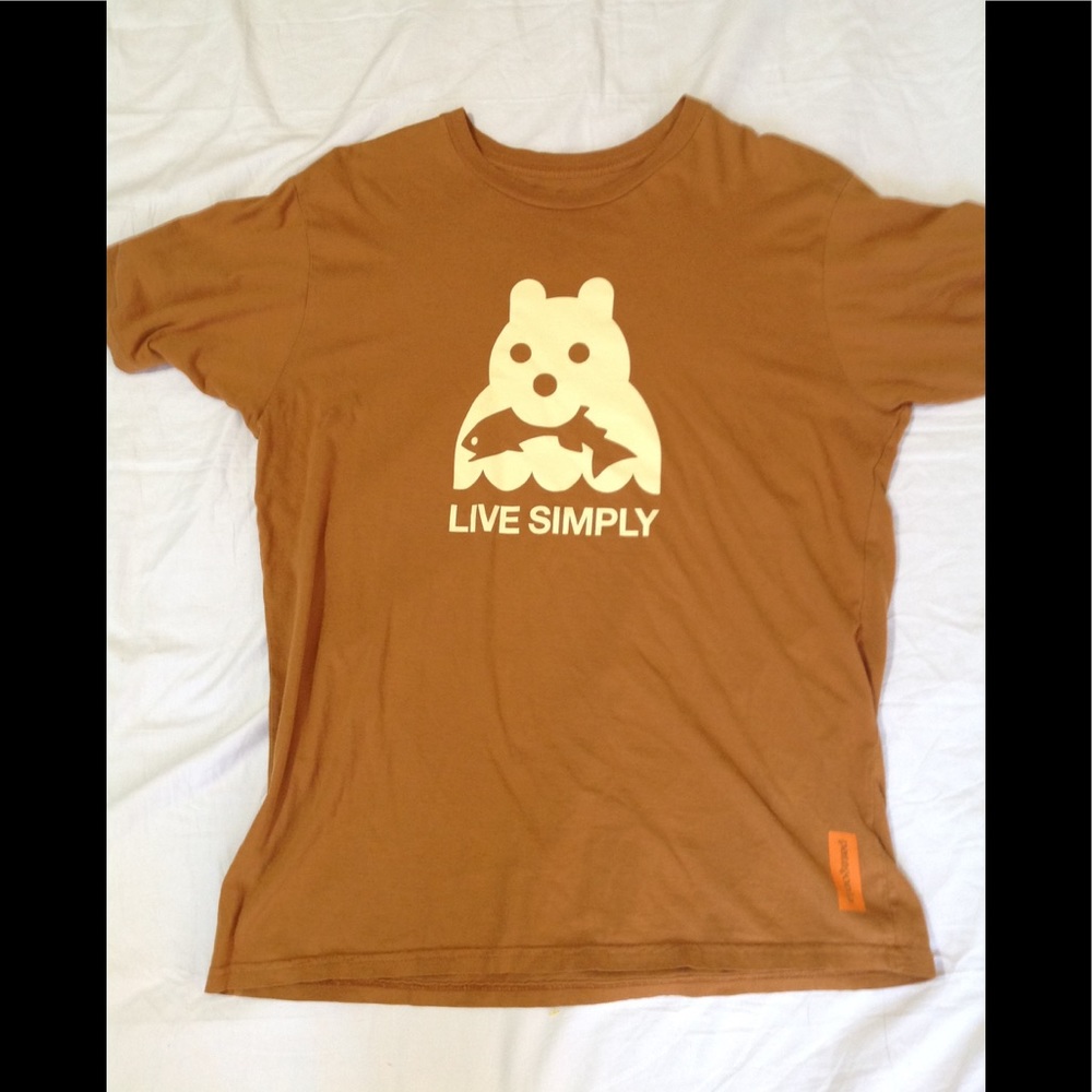 Men's sz M PATAGONIA Live Simply Responsibili-Tee